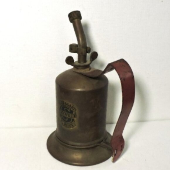 Vintage Blow Torch Scovil Blue Blast 1/2 Pint Tools Industrial Decor Rep… - Picture 1 of 7